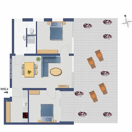 Apartment Inseltoern 4 *